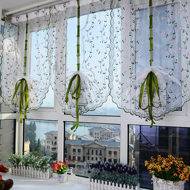 Compra cortinas de la ventana transparente online al por mayor de ...