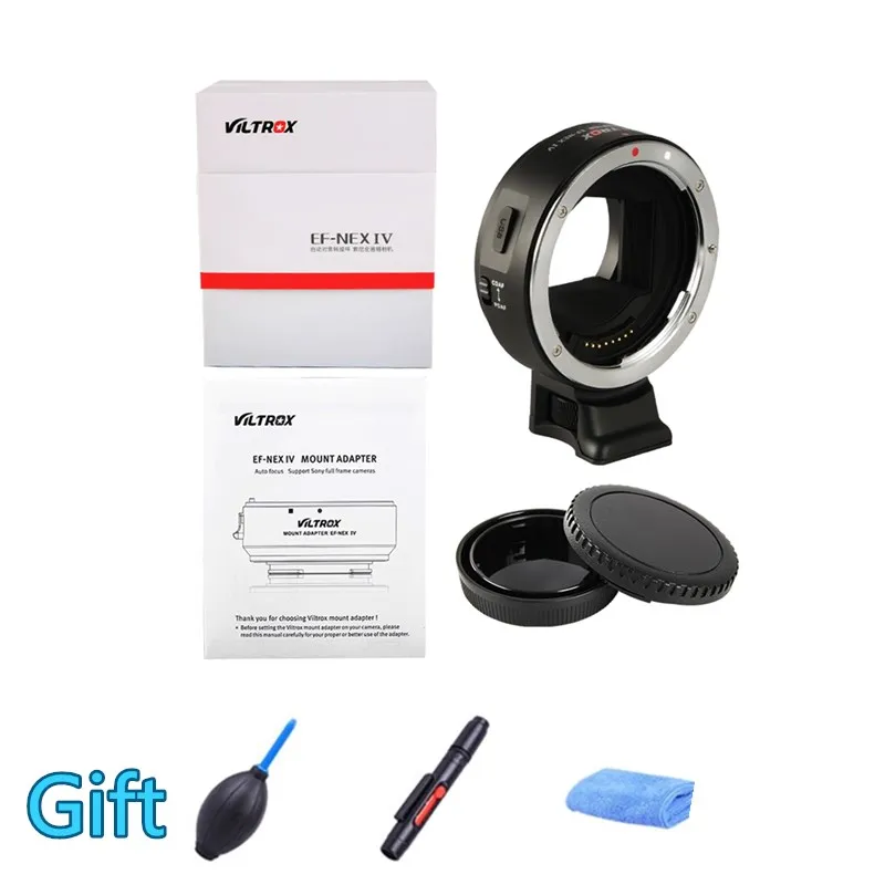 

Viltrox EF-NEX IV Auto Focus Lens Adapter for Canon EOS EF EF-S Lens to Sony NEX E Mount A9 AII7 A7RII A7SII A6500 A6300