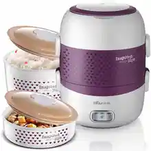 220 В электрическая нагревательная рисоварка двухслойная керамическая лайнер рисоварка мульти электрическая нагревательная Ланч-бокс антисухое сжигание