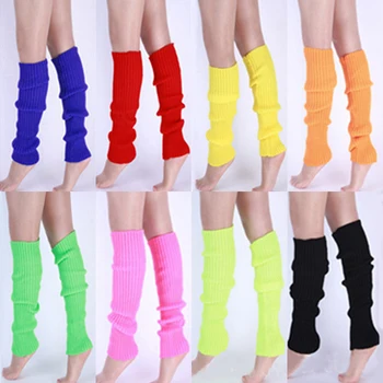 

Women Solid Color Knit Winter Leg Warmers Knee High Legging Boot 22LP 9D47