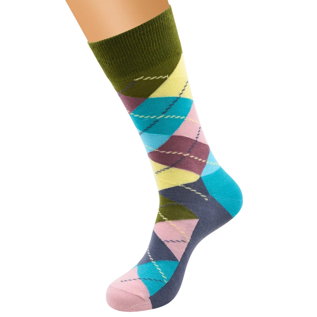 Мужские Веселые счастливые носки повседневные Бесплатная доставка Бутик Ретро хит цвета уличные мужские носки цветные носки (5