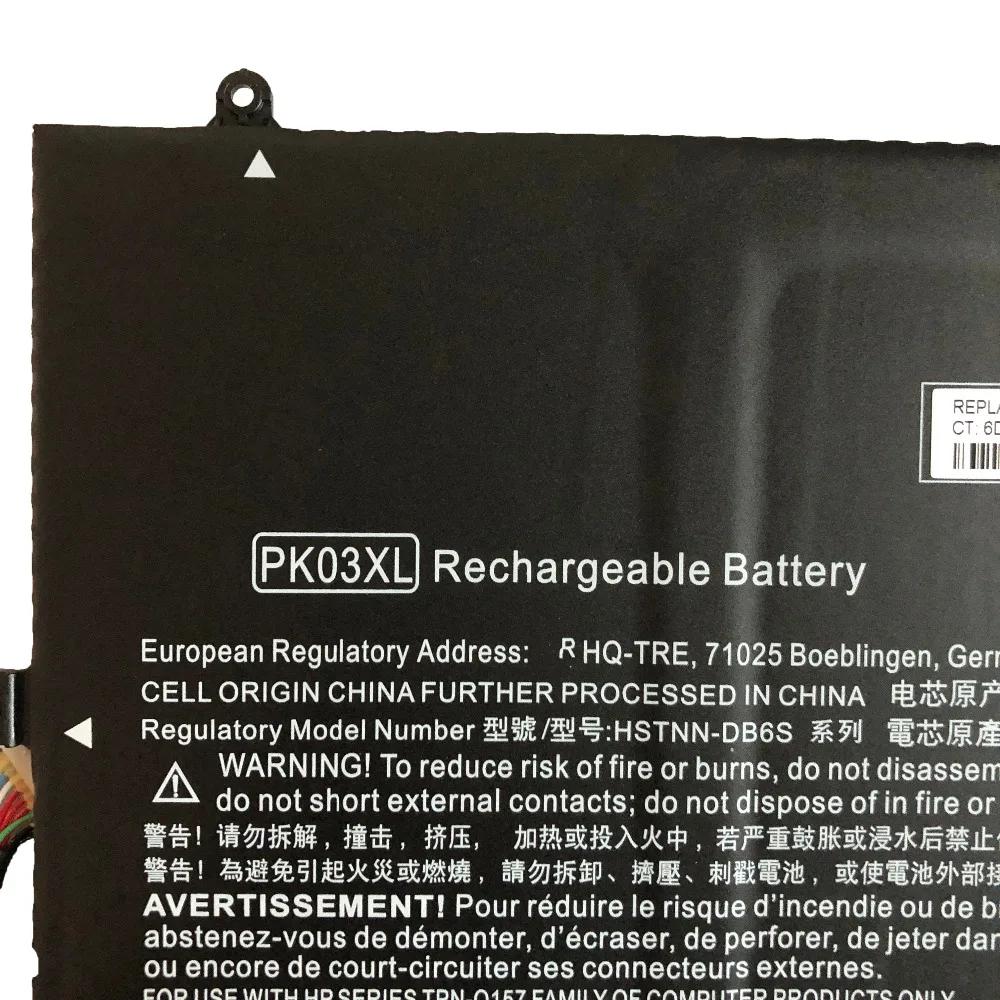 11,4 в 56wh PK03XL PK03XL ноутбук Батарея для hp Pro X360 призрак 13 PK03XL HSTNN-DB6S 6789116-005