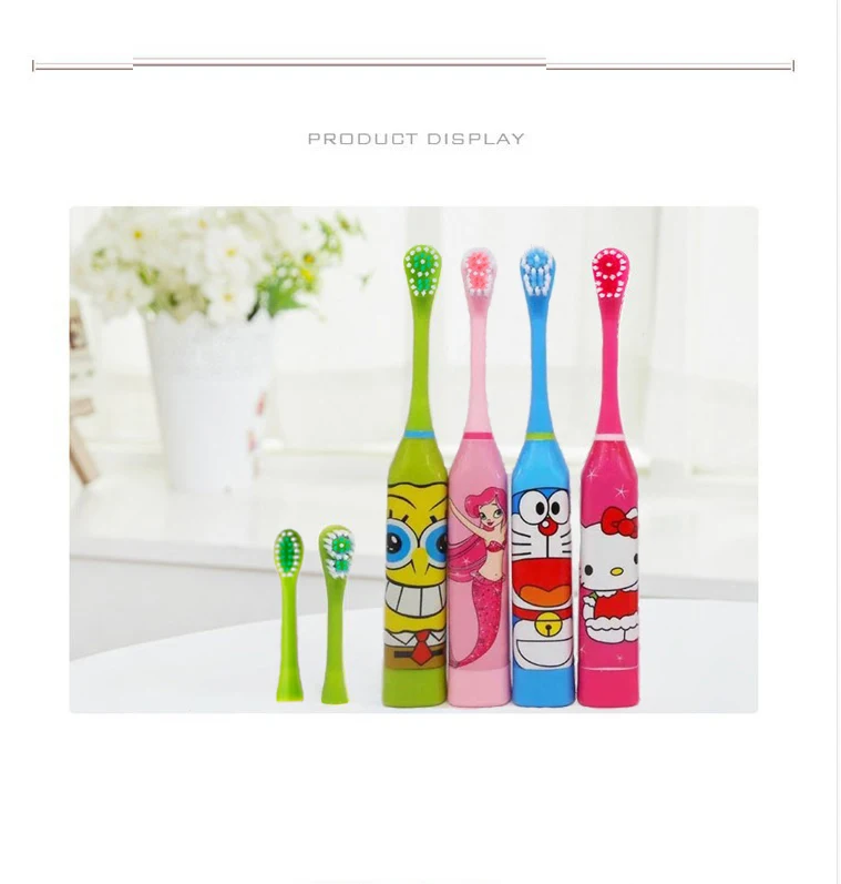 Electric toothbrush cartoon child ultrasound household toothbrush vibrating toothbrush Cartoon children electric toothbrush (8)