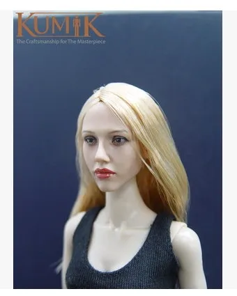 KNL HOBBY KUMIK KM-045 золотые длинные волосы beauty head sculpt | Игрушки и хобби