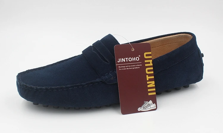 Лето jintoho/модная мужская повседневная обувь; Высококачественная Мужская обувь из натуральной кожи; Брендовые мужские водонепроницаемые мокасины; мужские слипоны на плоской подошве