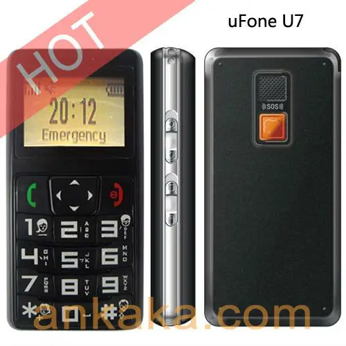 Ufone U7 Senior Citizen Cell Phone Gps Tracker Sos Calls - 