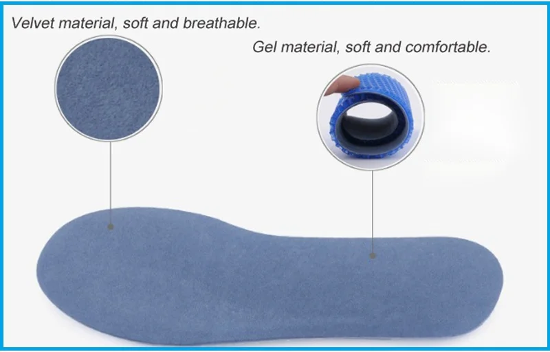 Мягкий силиконовый гель Спортивная Беговая стелька дышащая сотовая амортизация обуви колодки Удобные стельки для противоскользящая обувь
