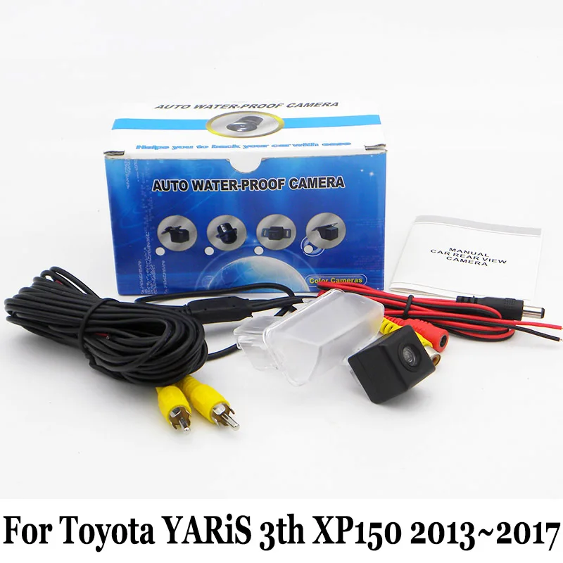 For Toyota YARiS 3th XP150 2013~2017 / RCA AUX Wire Or Wireless Car Parking Camera HD CCD Night Vision Auto Rear View | Автомобили и