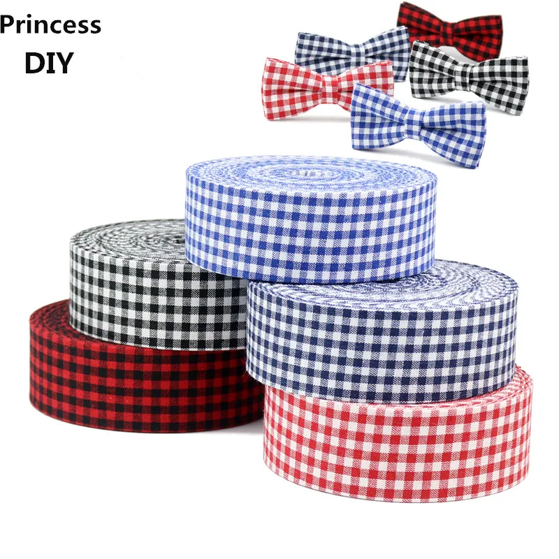 

5Meter/Lot 10 25 40mm Classica Multicolor White in Red Scottish Ribbon Tape Fabric Layering DIY Webbing Craft Hair Bow Material