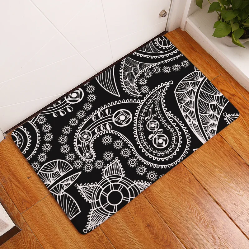 

New Door Mats for Entrance Door Character Colorful Bohemia Flower Pattern Carpets Living Room Dust Proof Mats Home Decor K132