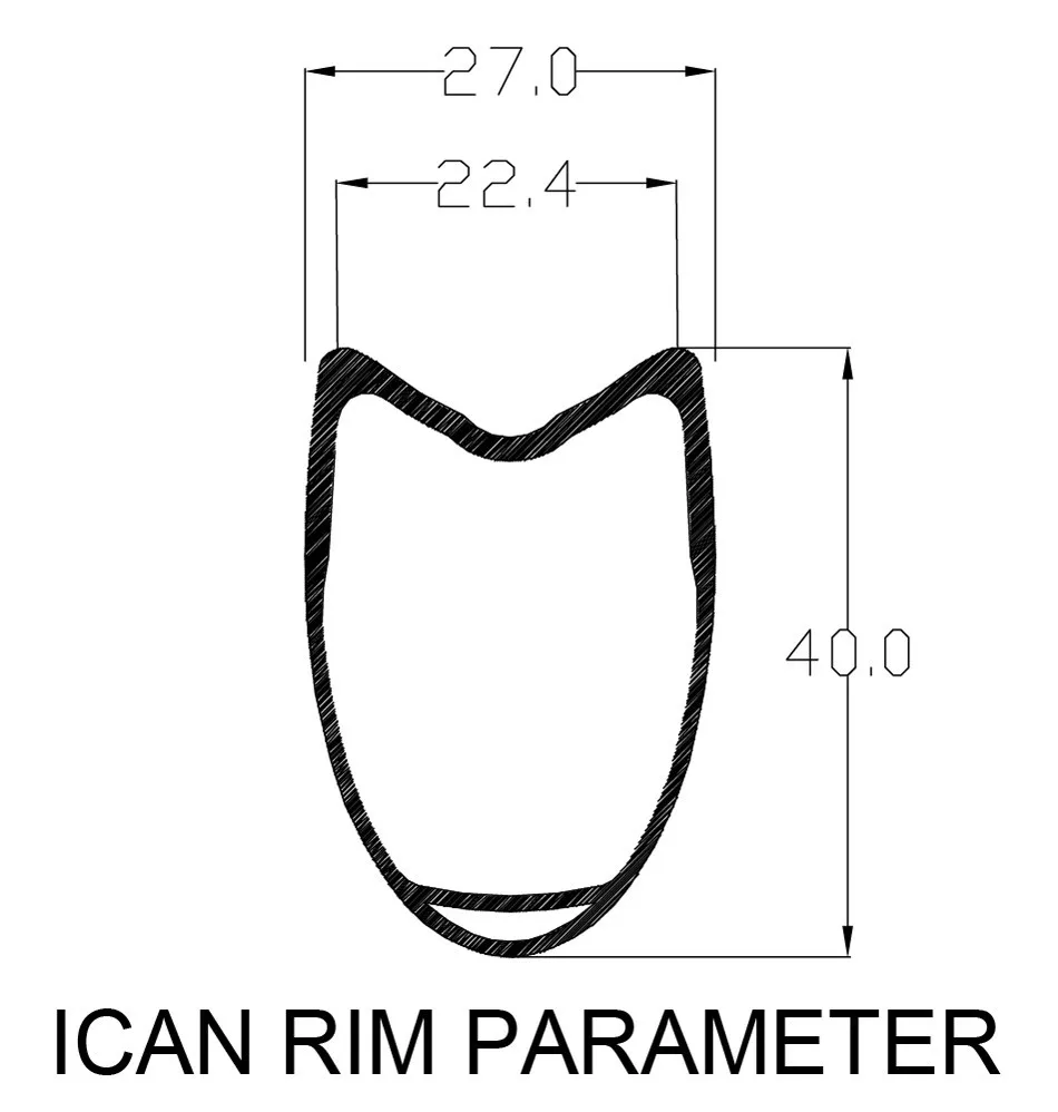 Best ICAN 40mm clincher carbon wheels 700c carbon hub road bike wheelset 27mm width Basalt surface bicycle wheel W40C 2 Best ICAN 40mm clincher carbon wheels 700c carbon hub road bike wheelset 27mm width Basalt surface bicycle wheel W40C 2