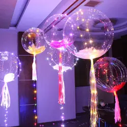 18 дюйма световой светодиодный шар 3 m светодиодный воздушный шар строки круглый пузырь гелиевые шары уличные надувные игрушки для детей