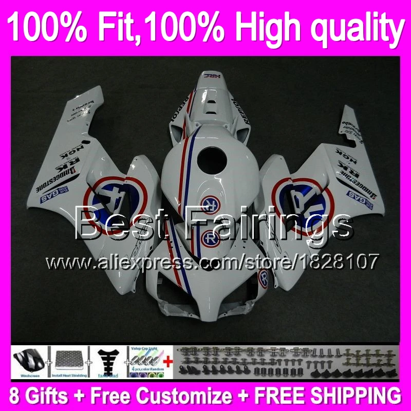 

Blue white red Fairing Injection For HONDA CBR 1000RR 04 05 38B99 Blue R CBR1000 RR 04-05 1000 RR CBR1000RR 2004 2005 +decal