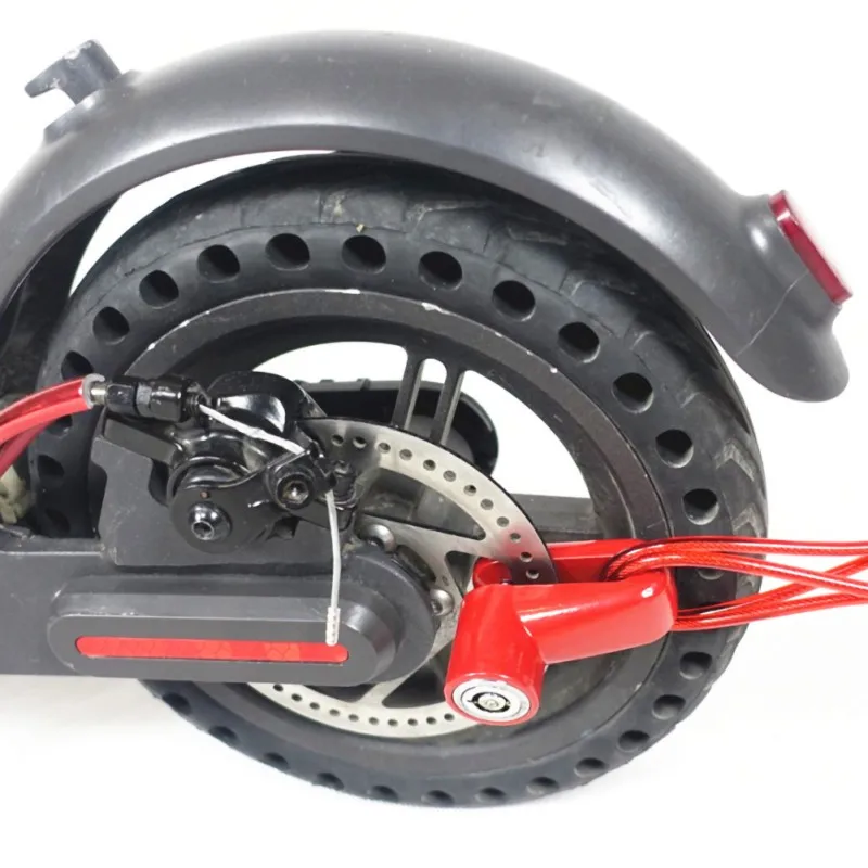Противоугонный тормозной диск колес замок со стальной проволокой для Xiaomi Mijia M365 электрический скутер скейтборд