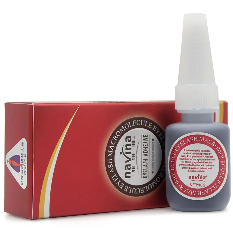 

Free shipping 10ml professional black tasteless,viscous strong,allergy&waterproof eyelashes glue