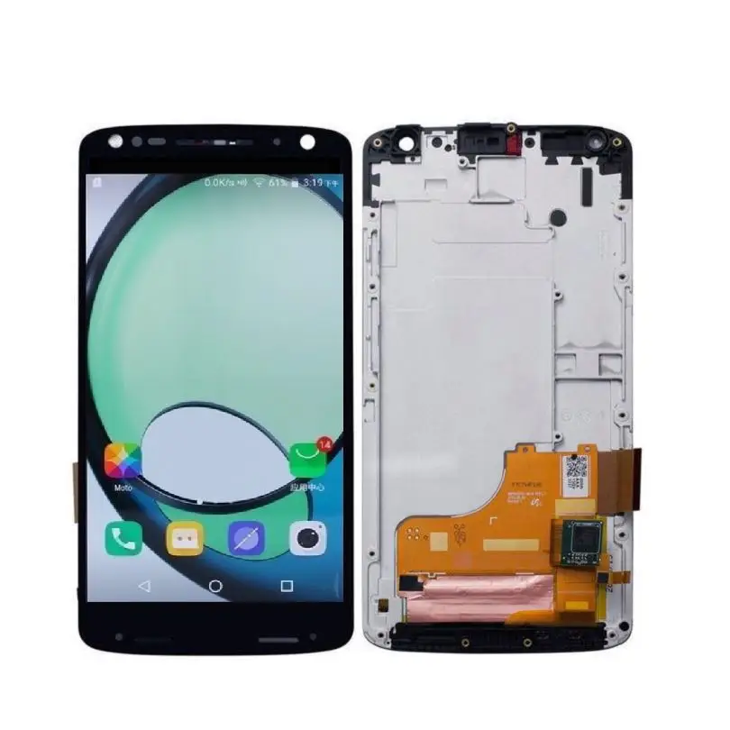 

For Motorola Moto Droid Turbo 2 XT1580 XT1581 XT1585 LCD Display Touch Screen Digitizer Assembly With Frame Free Shipping