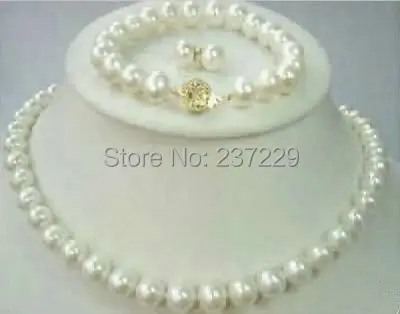 

Wholesale price FREE SHIPPING ^^^8-9mm Akoya Cultured Pearl Necklace Bracelet & Earring set