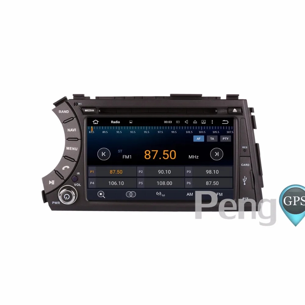 Best 2 Din Android 7.1 Quad Core Car CD DVD GPS Player for Ssangyong Kyron Actyon with WIFI FM Radio 2GB RAM 1024*600 Screen Headunit 2