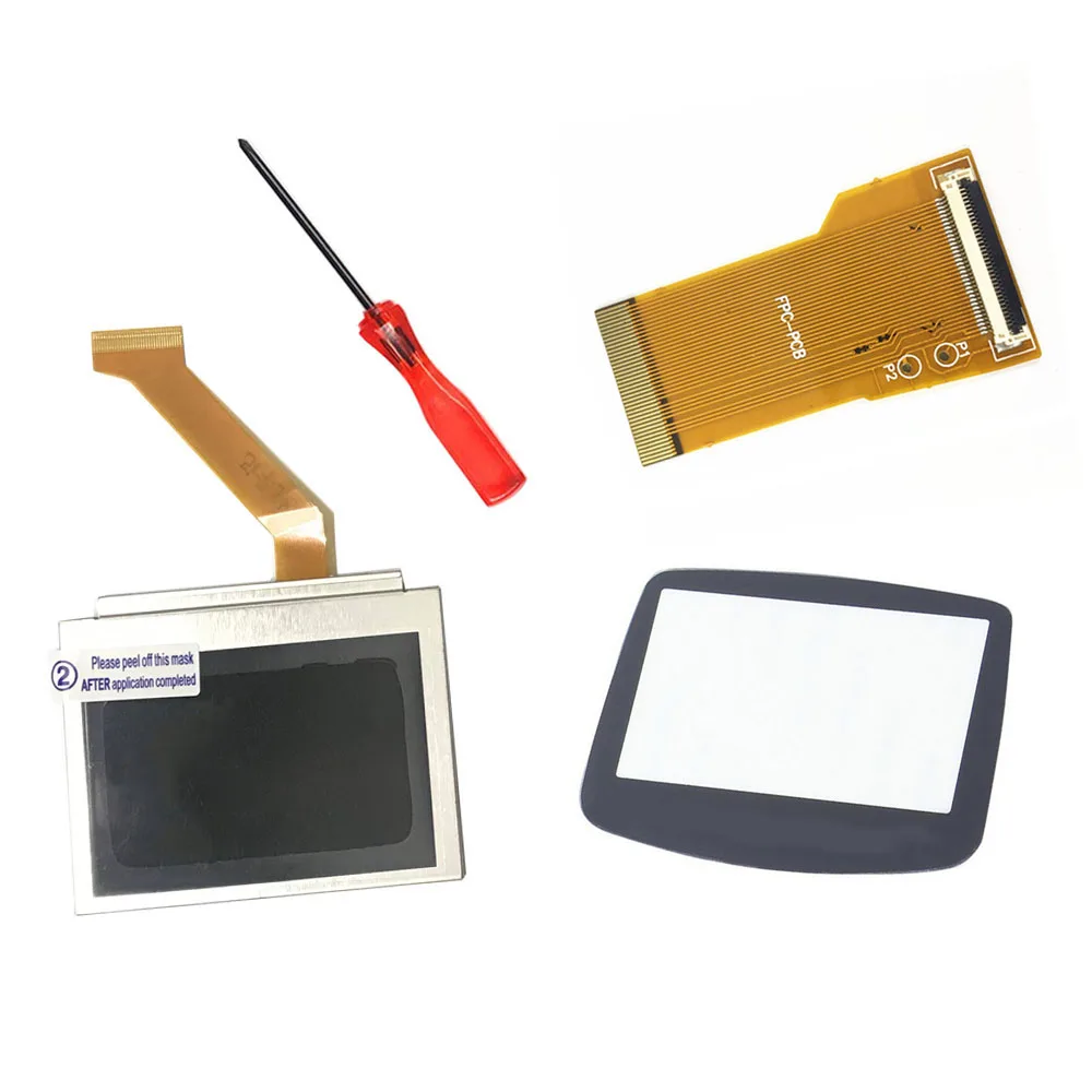  Gamepad LCD Backlight Kit 32/40 Pin for GBA SP AGS-101 High Light Backlight Screen Replacement MOD 