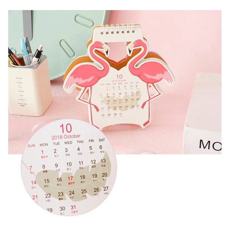 Coloffice мультфильм красочные Моделирование 2019 новый год Настольный календарь