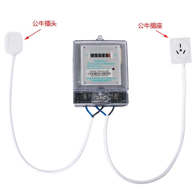 Rental rooms, digital meters, electronic meters, sockets, band meters