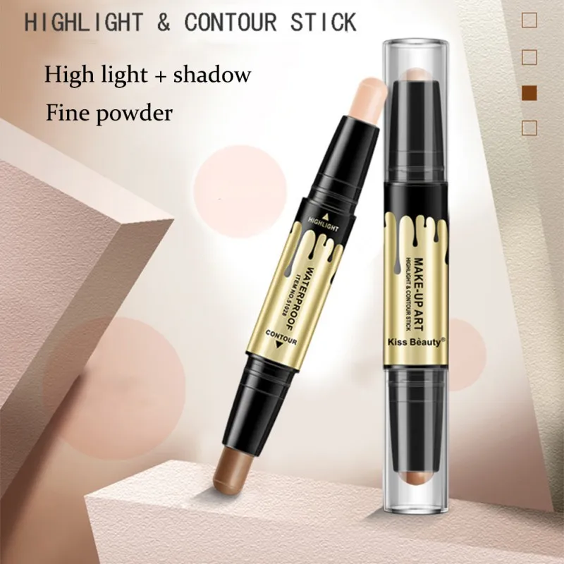 Beauty Make Up 3D Facial Makeup Double end Contour Stick Cream Face