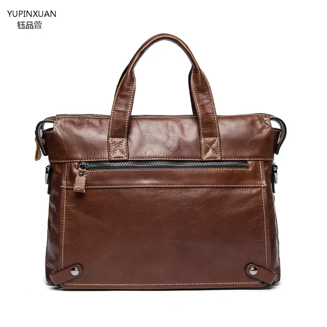 Yupinxuan Luxury Cow Leather Briefcase Men Genuine Office Yupinxuan Luxury Cow Leather Briefcase Men Genuine Office Bag Handmade Work Business Maletin