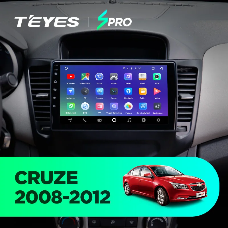 TEYES SPRO для Chevrolet Cruze 2009 2011 2012 2013 Автомобильный Радио Мультимедиа Видео плеер навигация gps Android 8,1 No 2din