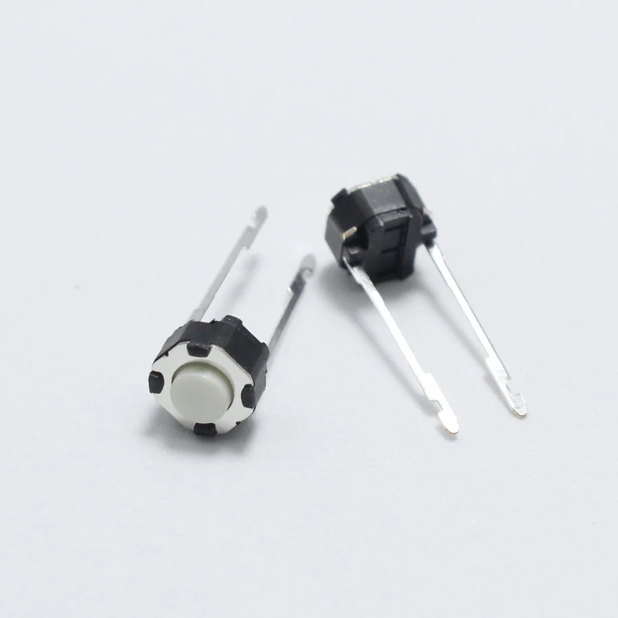 

100pcs 6*6*4.3mm / 6*6*5mm 2pin Tactile Tact Push Button Switch 6x6x4.3mm / 6x6x4.3mm 2p Vertical Round Micro Switch