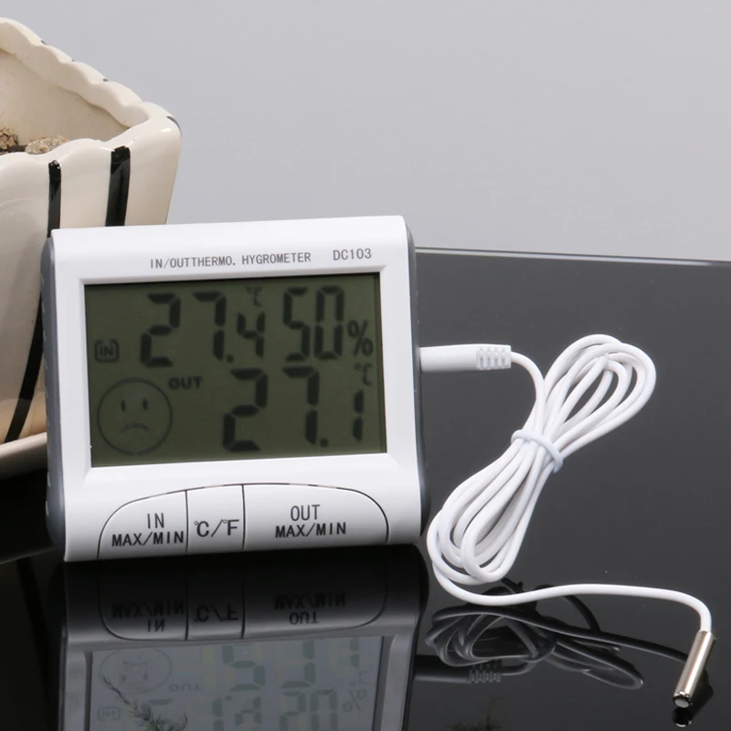 2.9 inch Temperature Humidity Indoor/Outdoor Digital Thermometer