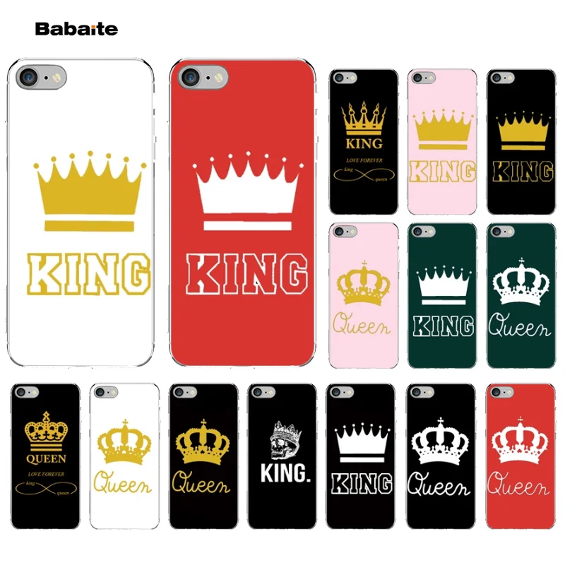 

Babaite Queen and King Transparent Soft Shell Phone Cover for Apple iPhone 8 7 6 6S Plus X XS MAX 5 5S SE XR Cover