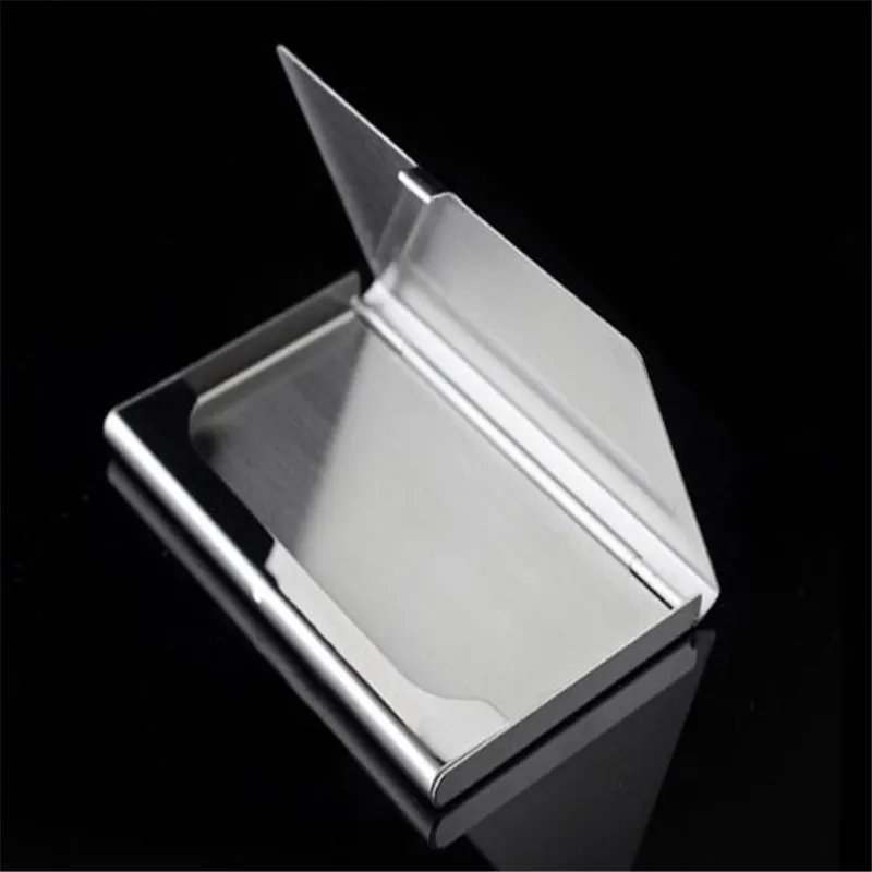 Водонепроницаемый Серебристый Алюминиевый металлический чехол из нержавеющей стали, Бизнес ID кредитный держатель для карт чехол
