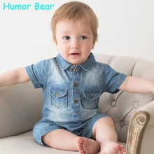 Humor Bear NEW Jumpsuits Baby Boy Clothing Cowboy Rompers Newborn Gentleman Style Casual Clothing Boy Clothes Children Clothing