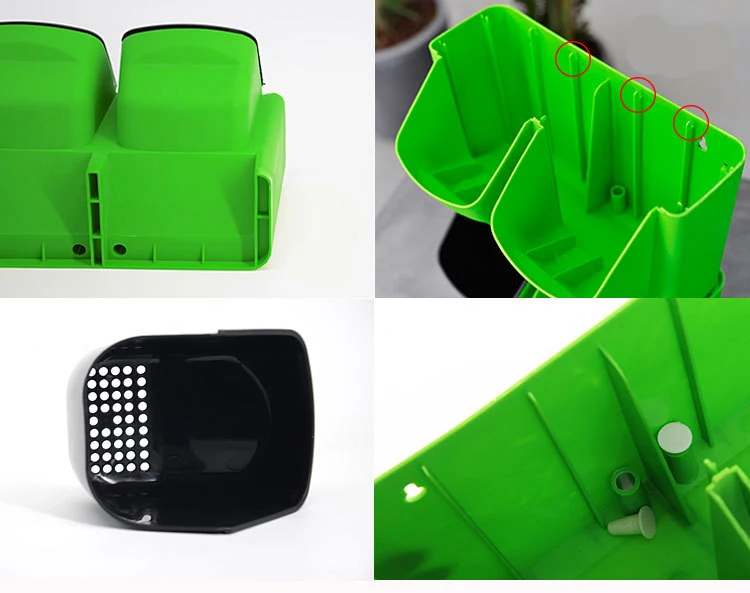 Горячий пластиковый цветочный горшок Stackable настенный кашпо горшки для садовых цветов настенный вертикальный горшок для суккулентов