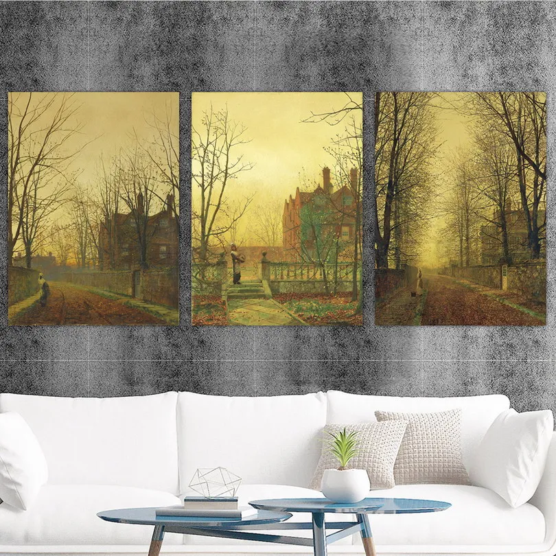 

Home Decoration Print Canvas Art Wall Pictures Poster Canvas Printings Paintings British John Atkinson Grimshaw