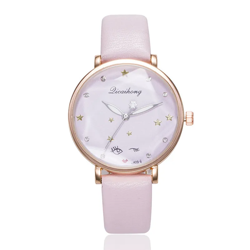 2018 Fashion women watches top brand luxury ladies watch Leather Band Analog Quartz Wrist Watch Clock relogio feminino J13#N (9)