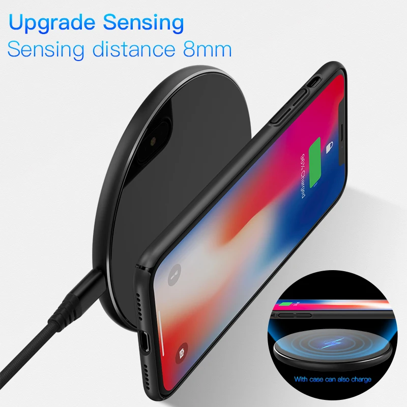  PZOZ 75 W QI Drahtlose Ladegerät adapter telefon usb Schnelle Lade Pad Für iphone X 8 plus Samsung 