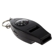 Черный мини-инструмент для выживания свисток термометра компас 4в1