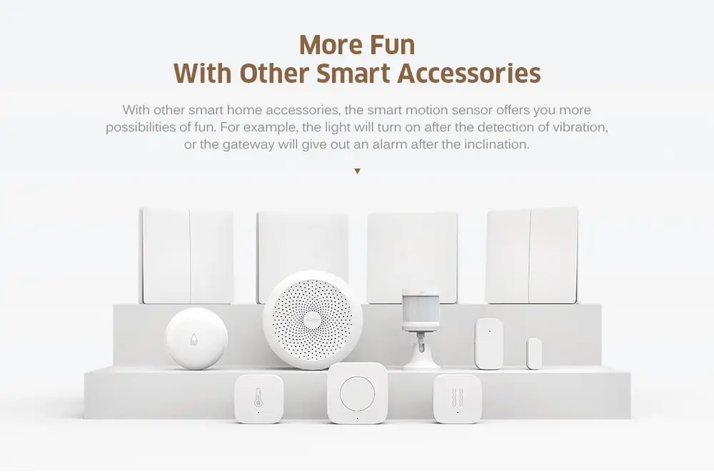 Xiaomi Aqara Smart Motion sensor International Edition работа с шлюзом подключение с приложением mihome может быть вызвана ударным наклоном падение