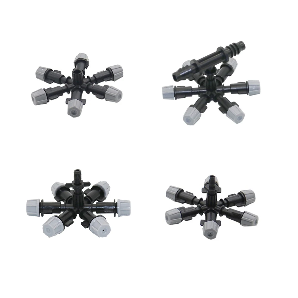 

2 Pcs Multi-nozzle Garden Spray Greenhouse Watering Irrigation Sprayer Agriculture Sprinkler Irrigation System Water Fogger