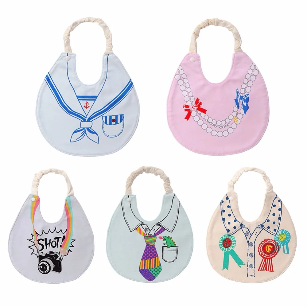 

Cartoon Pattern Printed Cotton Baby Bib Infant Saliva Towels Baby Waterproof Bibs Newborn Wear Cartoon Accessories