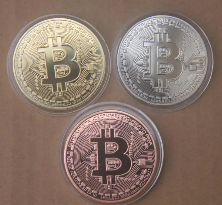 3PCS Gold silver copper a set of 3 BITCOIN gold silver copper class LTC