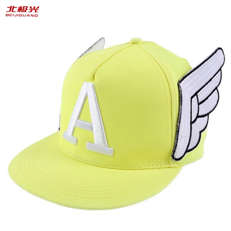 

Summer Letter Baseball Caps Sun Hats Women Spring Snapback Embroidery Caps Adjustable Outdoor Cap Child & Adult Angel Wings Hat
