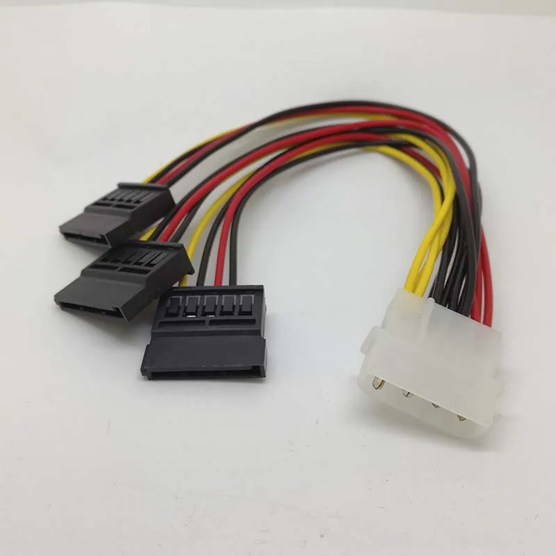 4 булавки IDE Molex до 3 Serial ATA SATA Мощность разветвитель кабеля разъема