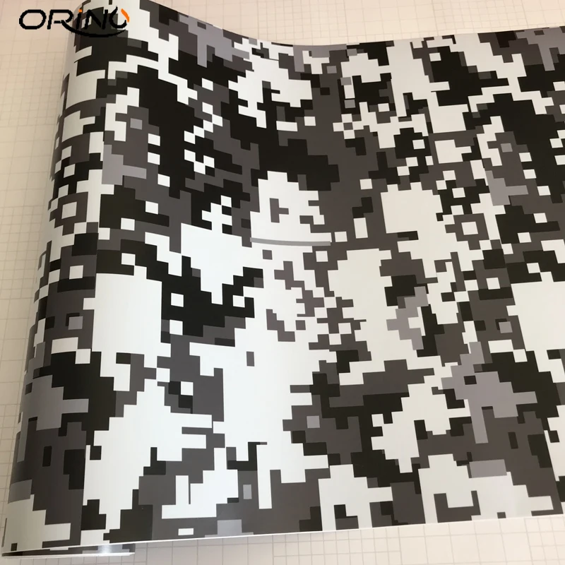 Black White Digital Vinyl Film Sticker-2