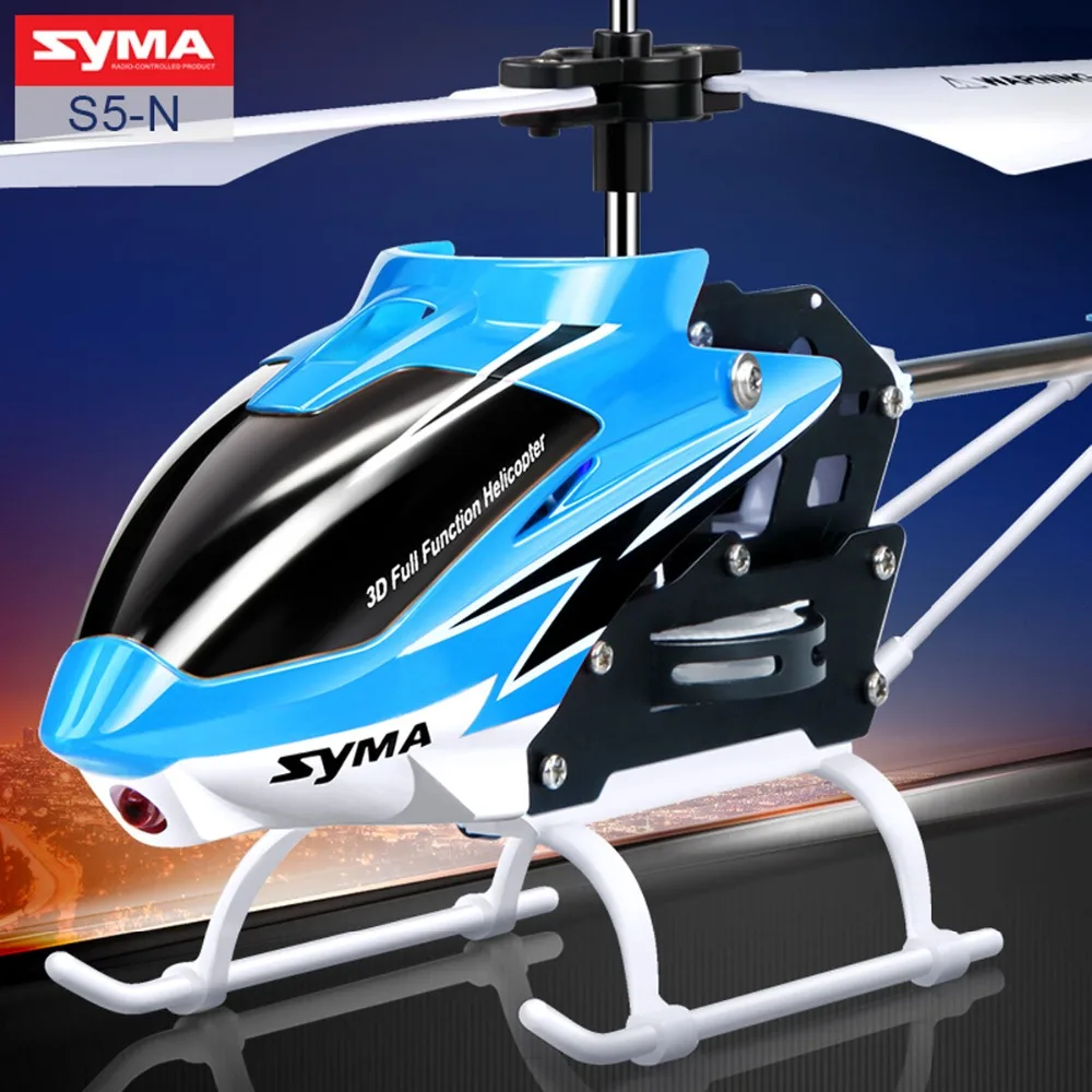 

SYMA 3 Channels S5-N Mini RC Helicopter Blue Red With Gyroscope Indoor Outdoor Fun Remote Control Kids Children Adults Toys Gift