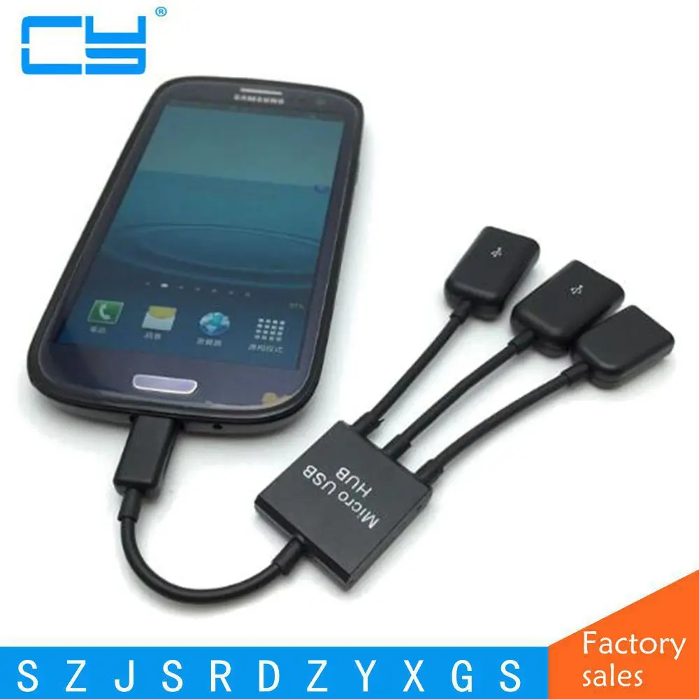 Высокое качество 4 в 1 Micro USB хост-адаптер OTG кабель для Samsung смартфона планшета