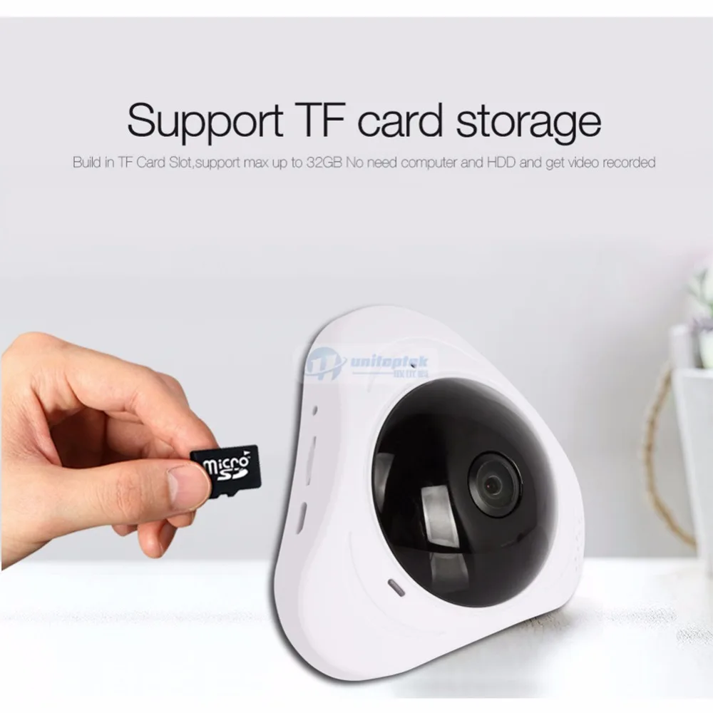 Панорамная Wi Fi камера HD 960P Беспроводная VR 3D панорамная ip P2P умная безопасности