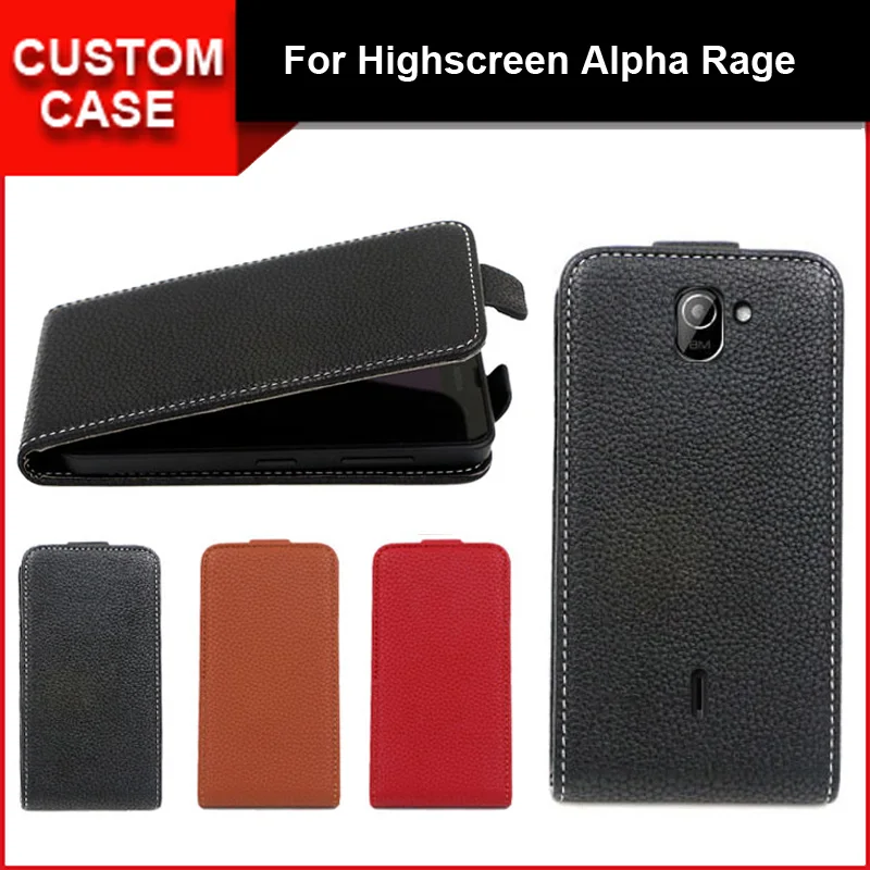

Luxury flip vertical cover bag flip up and down PU Leather Case for Highscreen Alpha Rage, free gift