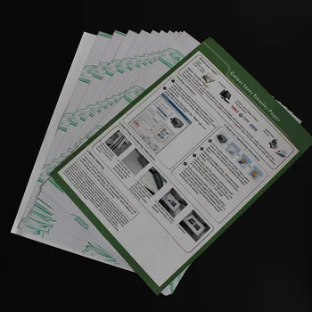 

New 10pcs Heat Print Transfer Paper Printing Inkjet A4 210mm X 297mm For Light Color Fabric DOM668